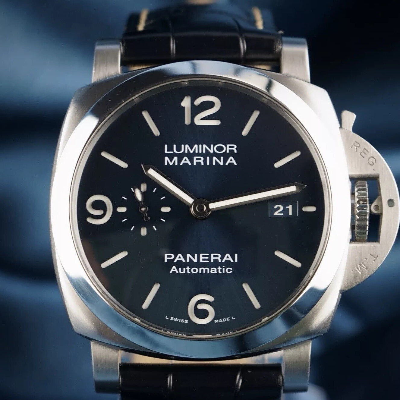 Panerai Luminor Marina 1950 3 Days 44MM PAM01313 -Full Set- PAM1313 & 2 Straps