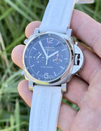 Panerai Luminor Luna Rossa Chrono Blue Dial Steel PAM01303 Full Set Limited Ed.