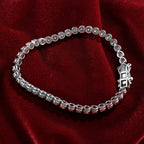 Authentic Natural Diamond 5.00Ct Women's Tennis Bracelet  Solid 14k White Gold
