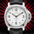 Panerai Luminor Base PAM00630 White 44mm —Warranty Card, Box, 3 Straps -FULL SET