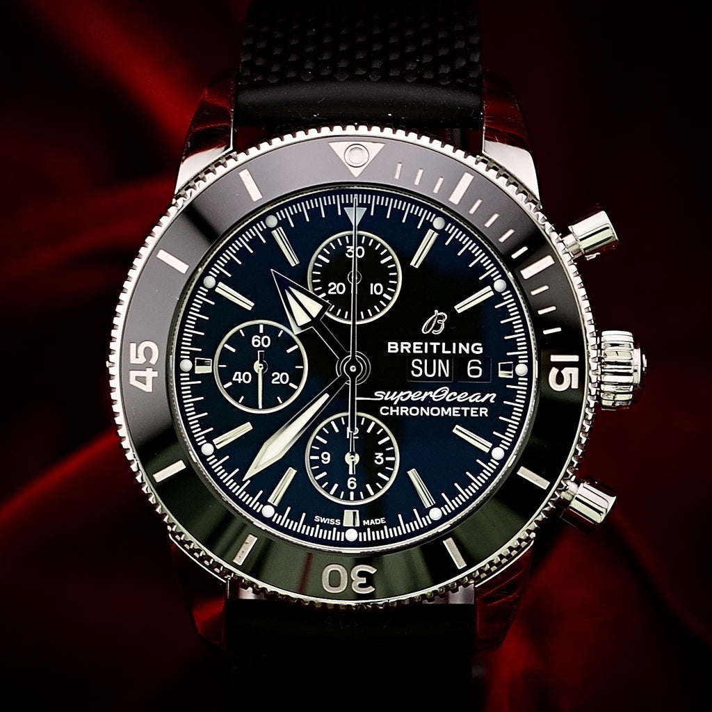 ​Breitling Superocean Heritage II 44mm A13313 Chrongraph Black Dial