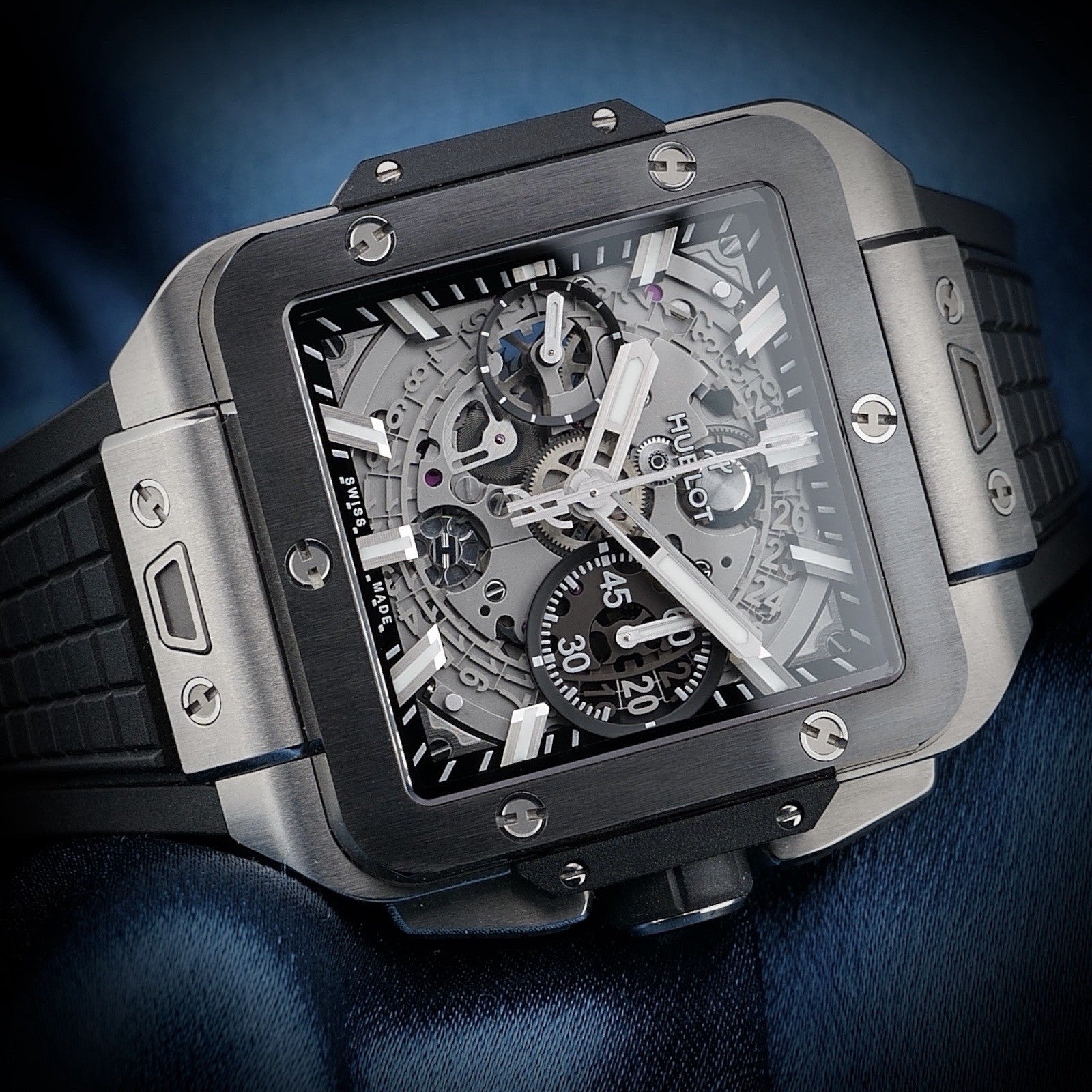 HUBLOT Square Bang Unico, 42m Titanium Ceramic 821.NM.0170.RX Full Collector Set