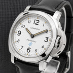 Panerai Luminor Base PAM00630 White 44mm —Warranty Card, Box, 3 Straps -FULL SET
