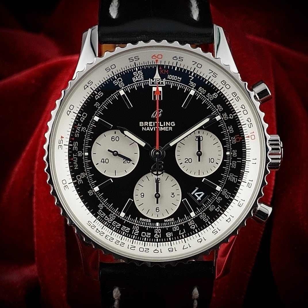 Breitling Navitimer B01 43mm Automatic Chronograph AB0121 Black Dial - FULL SET
