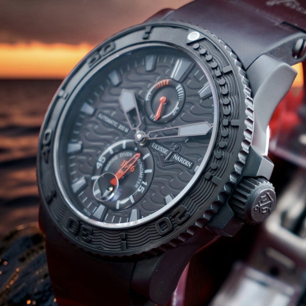 Ulysse Nardin Maxi Marine Diver Black Sea 263-38LE 43mm Limited Edition Box&Book