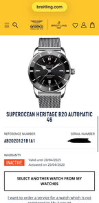 Breitling Superocean 46mm Heritage AB2020 -Steel Bracelet, 2nd Strap Box & Paper