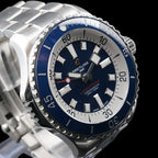 Breitling SuperOcean A17378 Blue Dial 46mm, Steel Bracelet, Warranty - Full Set