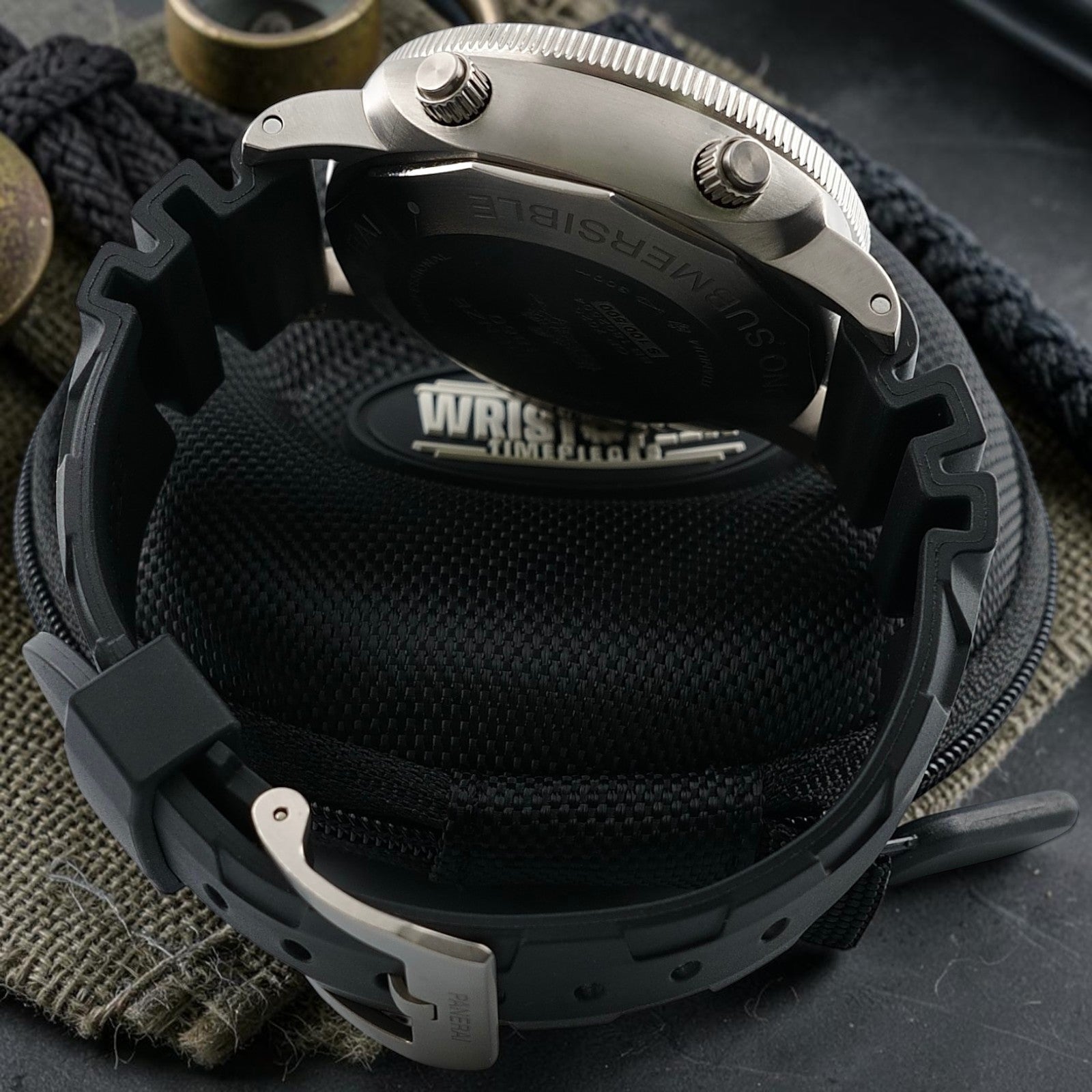 Panerai Luminor Submersible Flyback PAM00615 47mm Titanium Black Dial, 2 Straps