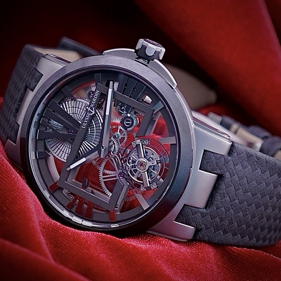 Ulysse Nardin Executive Skeleton Tourbillon 1713-139 Titanium 45MM - FULL SET