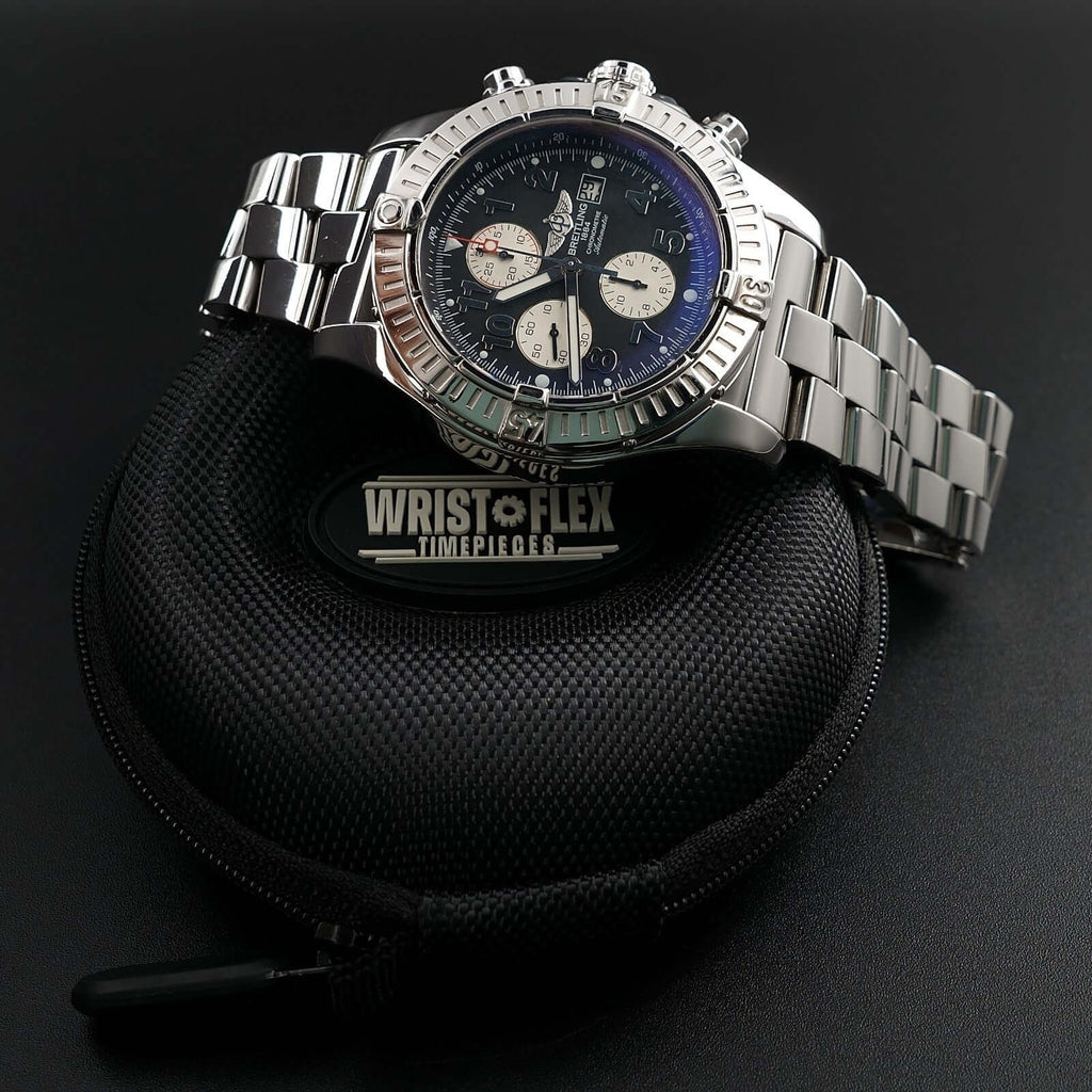 Breitling Super Avenger 48mm A13370 Steel Bracelet & OEM Extra Strap & Buckle