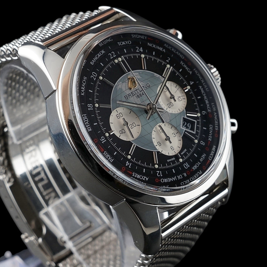 Breitling Transocean Unitime AB0510 – World Time Chronograph B05