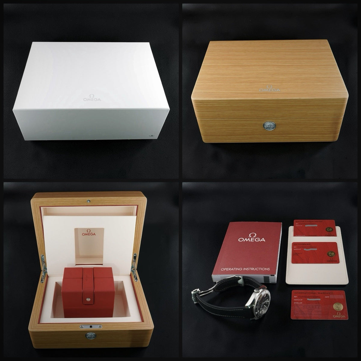 OMEGA Seamaster Planet Ocean GMT 43.5mm OREO Auto 600m Black Dial Full Set,Cards
