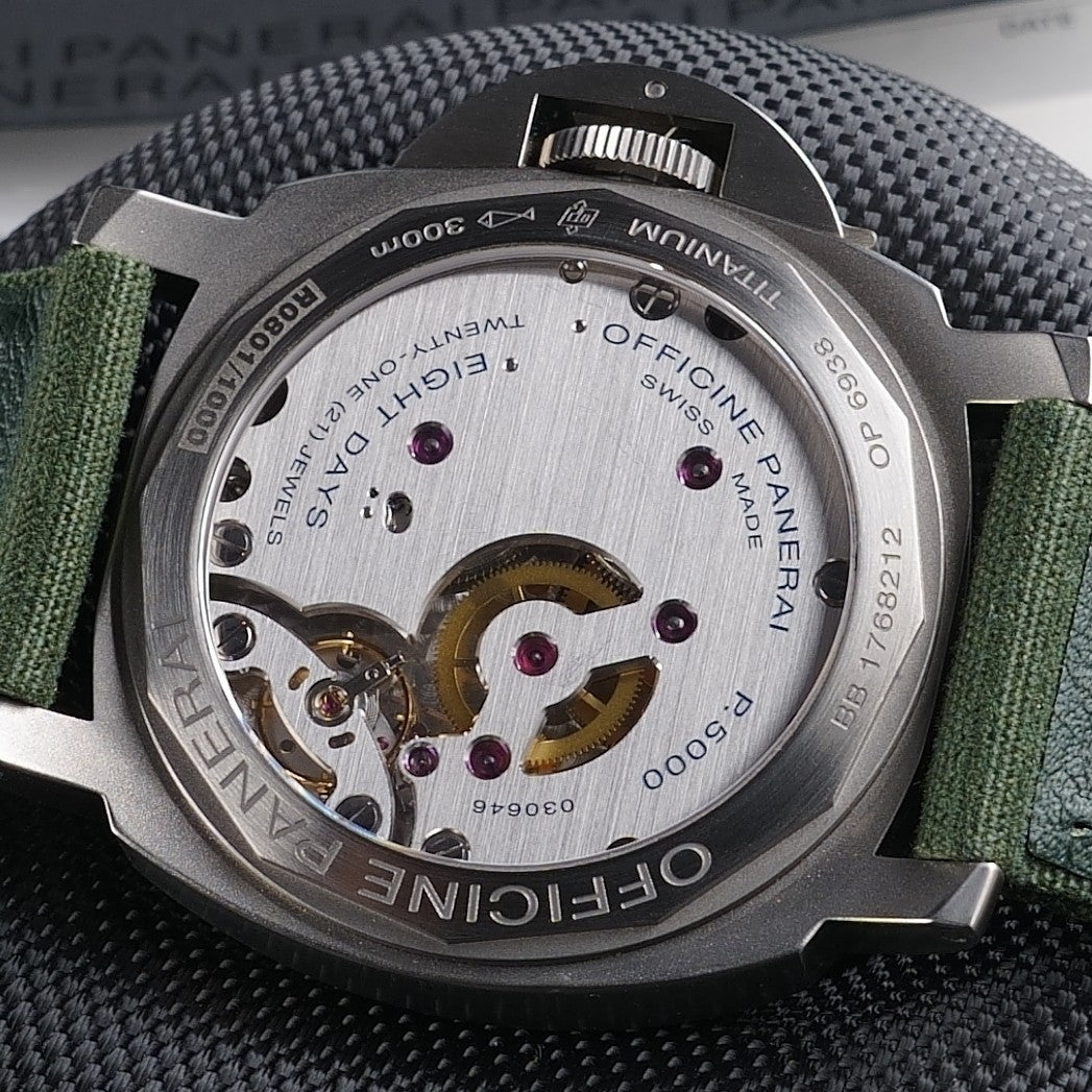 Panerai Luminor 8 Days Titanium 44mm PAM00562 Brown Dial Box Papers 3 OEM Straps
