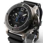 Panerai Luminor Submersible Flyback PAM00615 47mm Titanium Black Dial Box & Docs
