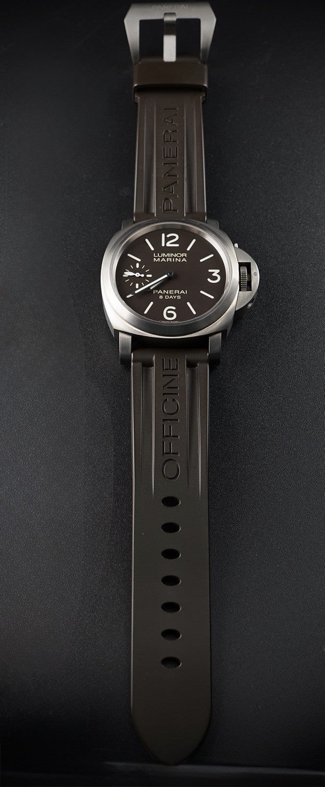 Panerai Luminor Marina PAM00564 Brown Dial 8 Days Full Set Box Papers Two Straps