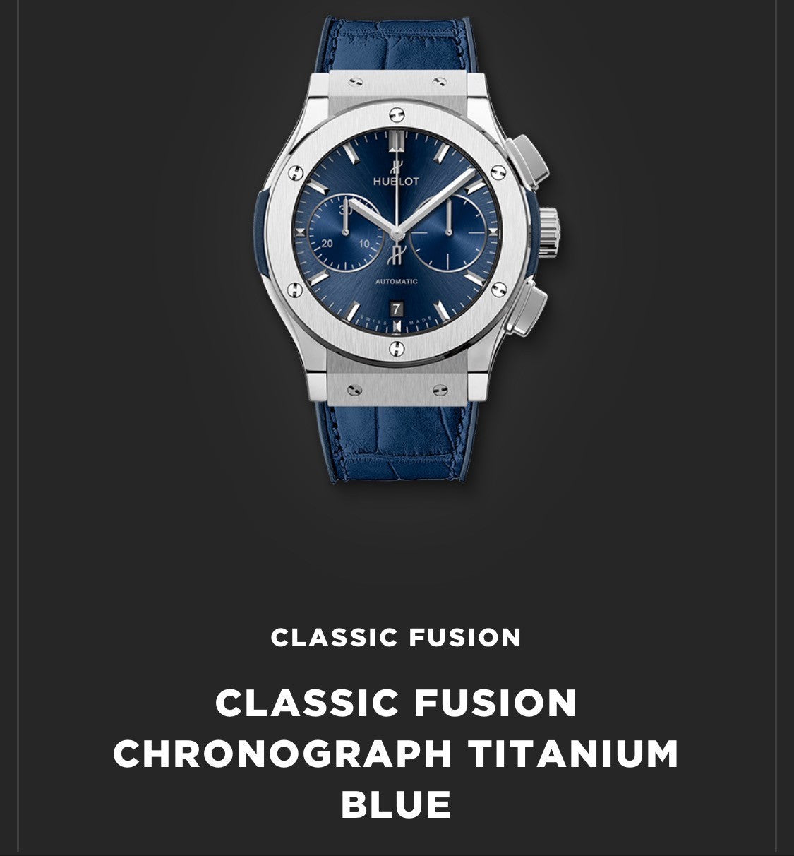Hublot Classic Fusion Chronograph 521.NX.7170.LR Titanium -Custom Diamond Bezel