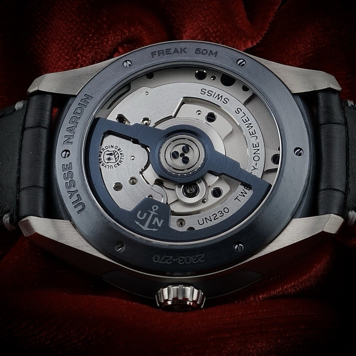 Ulysse Nardin Freak X 43mm -Blue Dial - Titanium 2303-270/03 - Full Complete Set