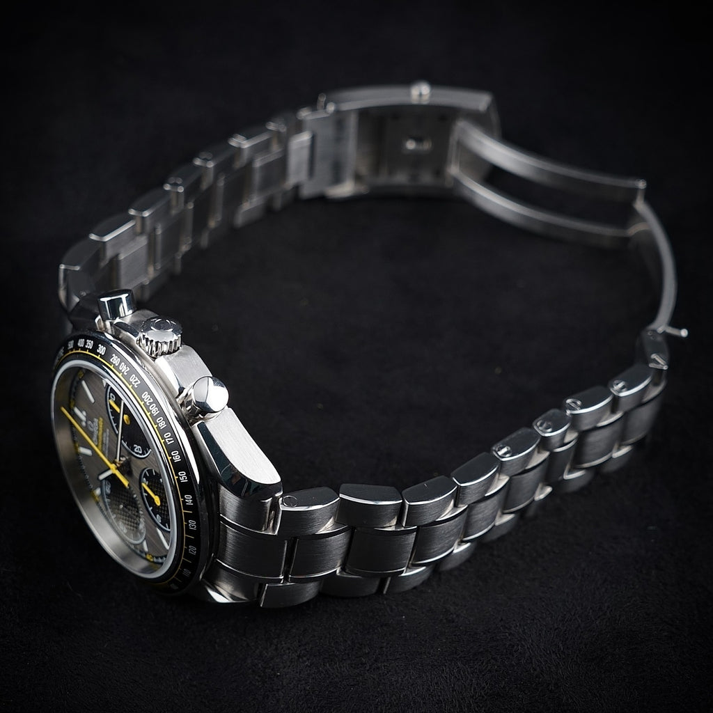 OMEGA Speedmaster Racing 326.30.40.50.06.001 - 40mm Gray Yellow Chrono, Full Set