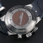 IWC Aquatimer Chronograph - 44mm Cousteau IW378201 - Blue Dial - Wood Inlay