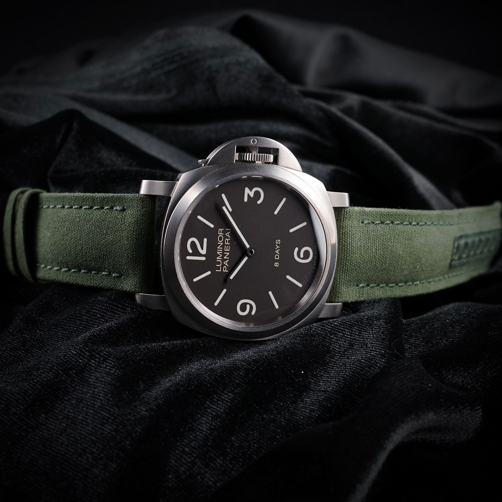 Panerai Luminor 8 Days Titanium 44mm PAM00562 Brown Dial Box Papers 3 OEM Straps