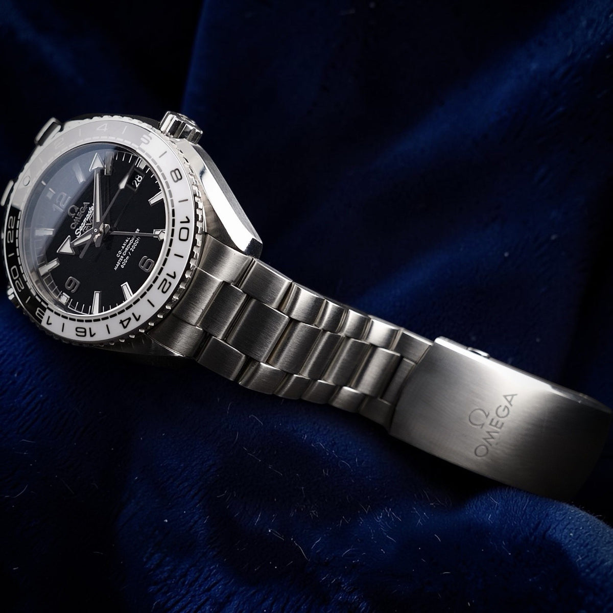 OMEGA Seamaster Planet Ocean GMT 43.5mm OREO Auto 600m Black Dial Full Set,Cards