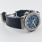 Hublot Classic Fusion Chronograph 521.NX.7170.LR Titanium -Custom Diamond Bezel