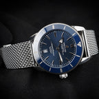 Breitling Superocean AB2020 BLUE 46mm Steel Bracelet, WARRANTY & Box & Docs