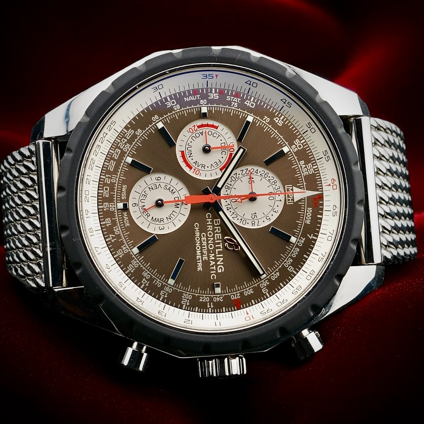 Breitling Chrono-Matic 1461 A19360 – Full Set Moonphase + Extra OEM Strap