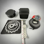 Breitling SuperOcean A17367 Automatic, 44mm, Black/Red Steel Braclet+Extra Strap