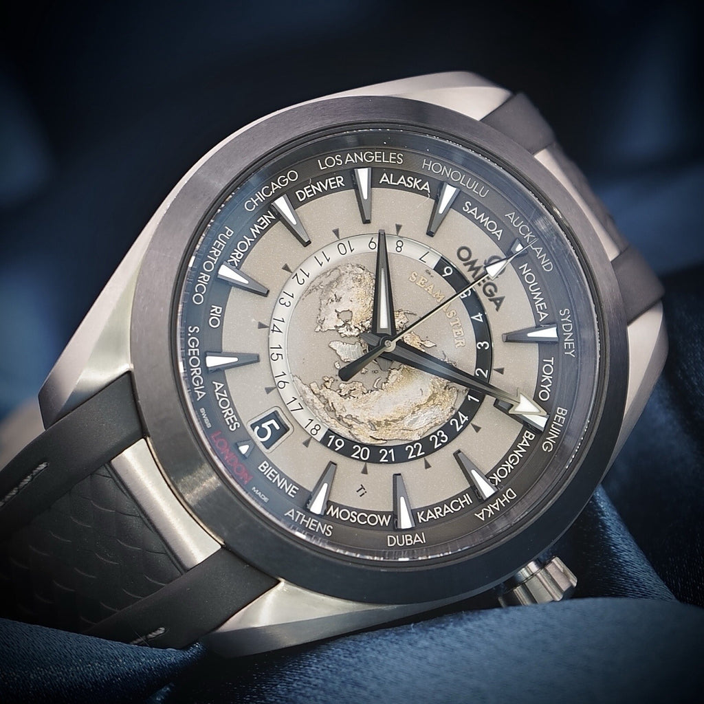 Omega Seamaster Aqua Terra Worldtimer TITANIUM 43mm 220.92.43.22.99.001 Full Set