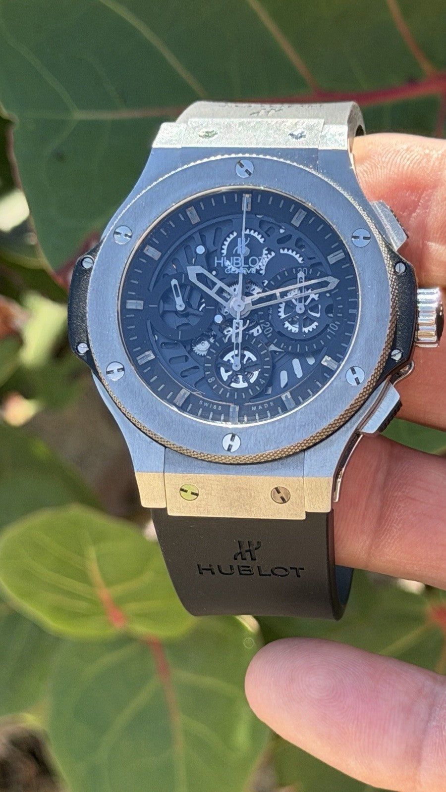 Hublot Big Bang Aero Bang 44mm TUNGSTEN Limited 310.KX.1140.RX Skeleton Chrono