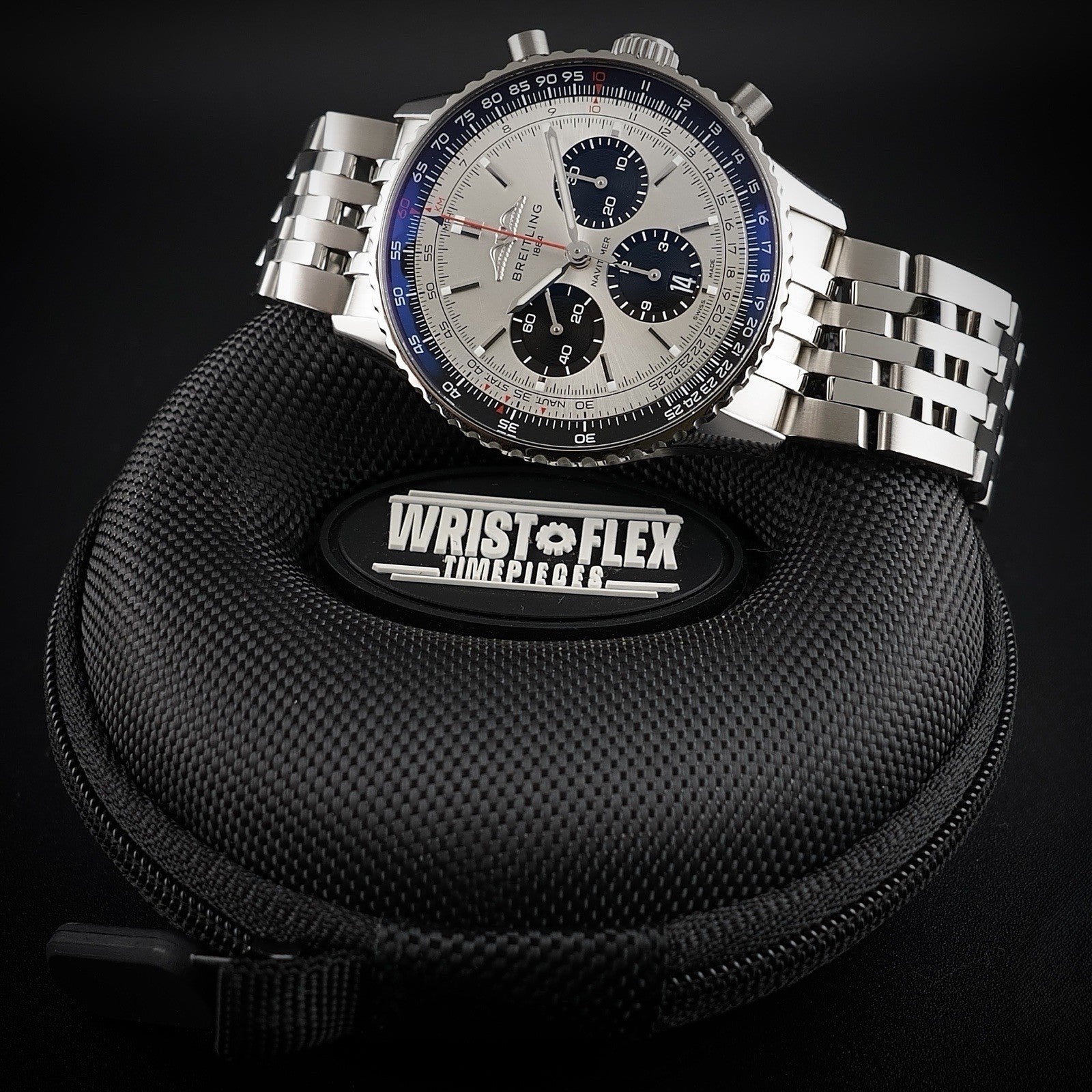 Breitling Navitimer AB0138 43mm Silver Dial -FULL SET- Bracelet & Strap WARRANTY