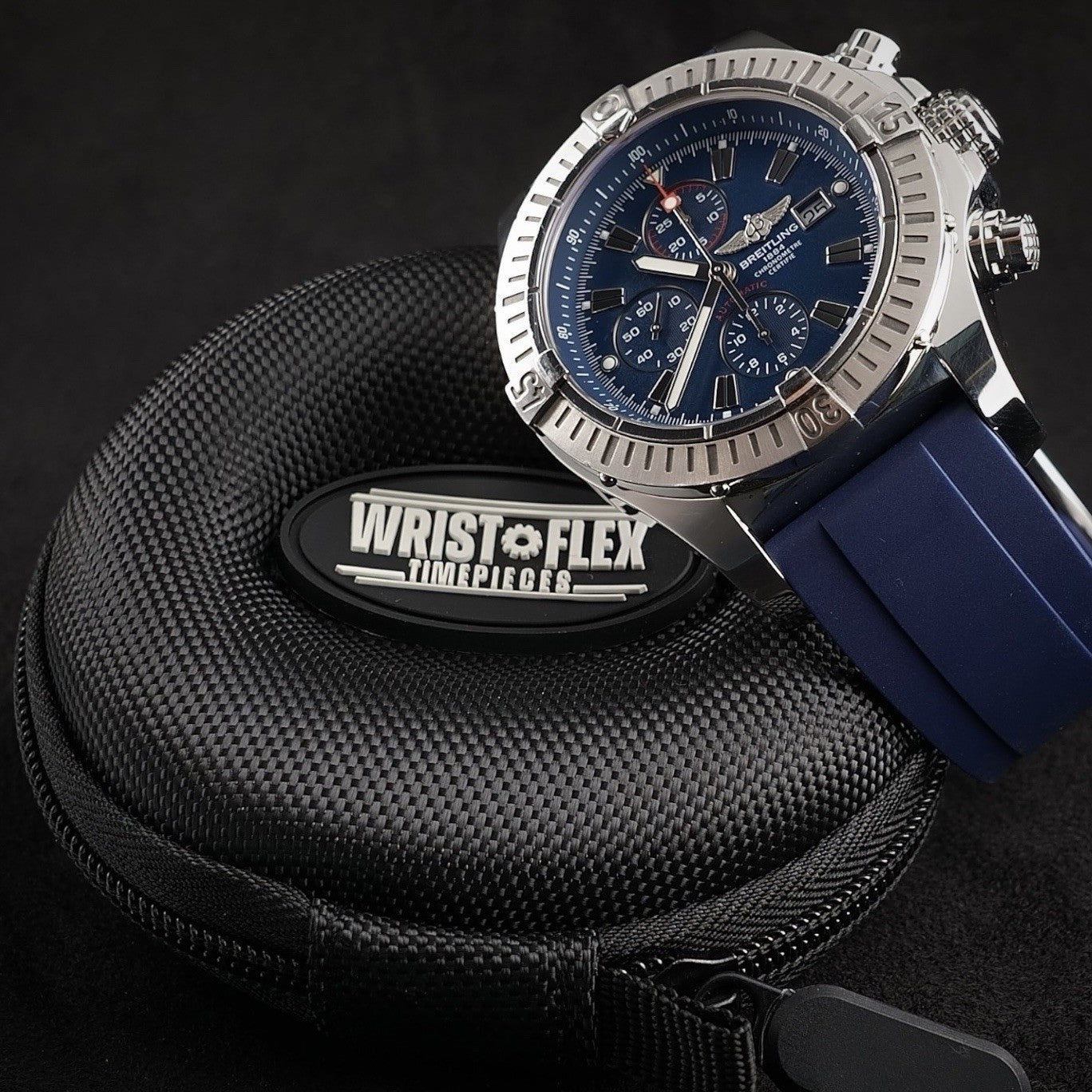 Breitling Super Avenger 48mm, A13370 -Steel Bracelet | Blue Dial | Extra Strap