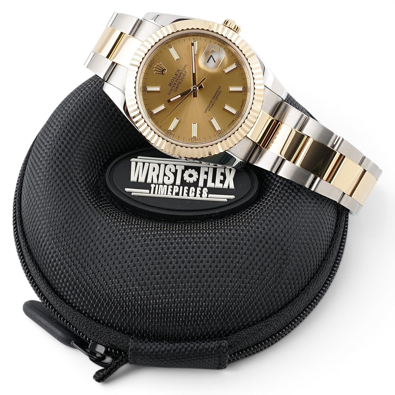 Rolex Datejust 41 - 126333 Fluted Bezel Two Tone Yellow Gold Champagne Full Set
