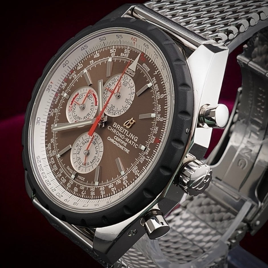 Breitling Chrono-Matic 1461 A19360 – Full Set Moonphase + Extra OEM Strap