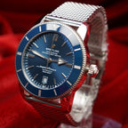Breitling Superocean Heritage II Blue Dial 46mm Automatic AB2020 Steel Bracelet