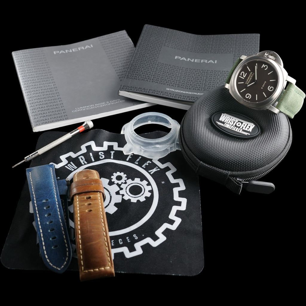 Panerai Luminor 8 Days Titanium 44mm PAM00562 Brown Dial Box Papers 3 OEM Straps