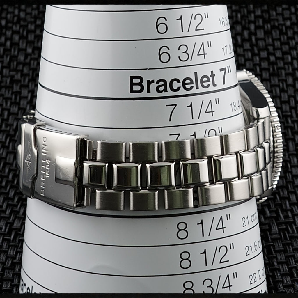 Breitling Superocean 42mm - Black Dial -Steel Bracelet & Extra Strap,  A17364