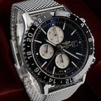 Breitling Chronoliner Y24310 GMT Chrono Reverse Panda Pilot Watch 46mm -Bracelet