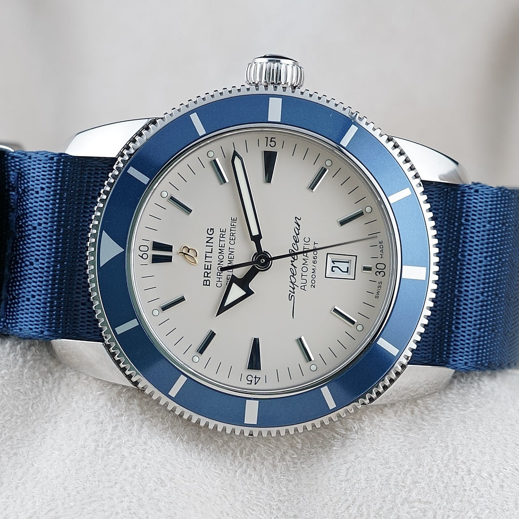 Breitling Superocean 46mm Heritage A17320 Cream Dial, Steel Bracelet,Extra Strap