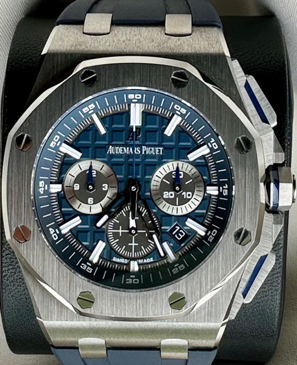 Audemars Piguet Royal Oak Offshore Blue Men's Watch - 26480TI.OO.A027CA.01