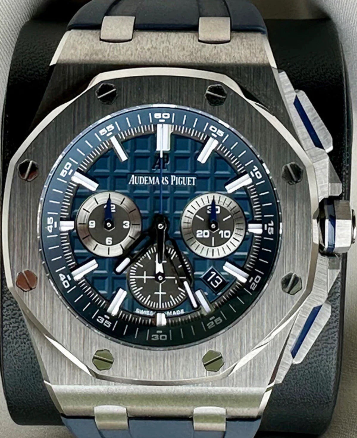 Audemars Piguet Royal Oak Offshore Blue Men's Watch - 26480TI.OO.A027CA.01