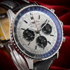 Breitling Navitimer AB0138 43mm Silver Dial -FULL SET- Bracelet & Strap WARRANTY