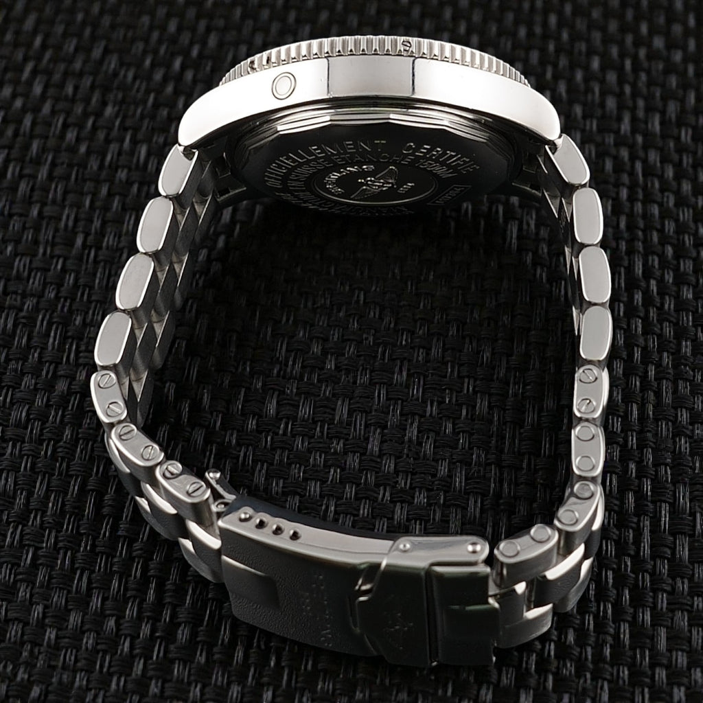 Breitling Superocean 42mm - Black Dial -Steel Bracelet & Extra Strap,  A17364