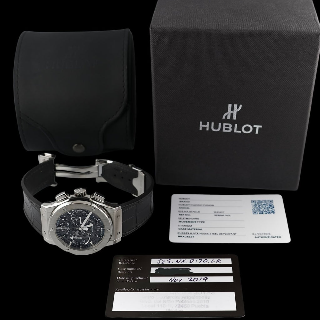 Hublot Classic Fusion Aerofusion Skeleton 525.NX.0170.LR -SET & Extra Strap