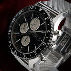 Breitling Chronoliner Y24310 GMT Chrono Reverse Panda Pilot Watch 46mm -Bracelet