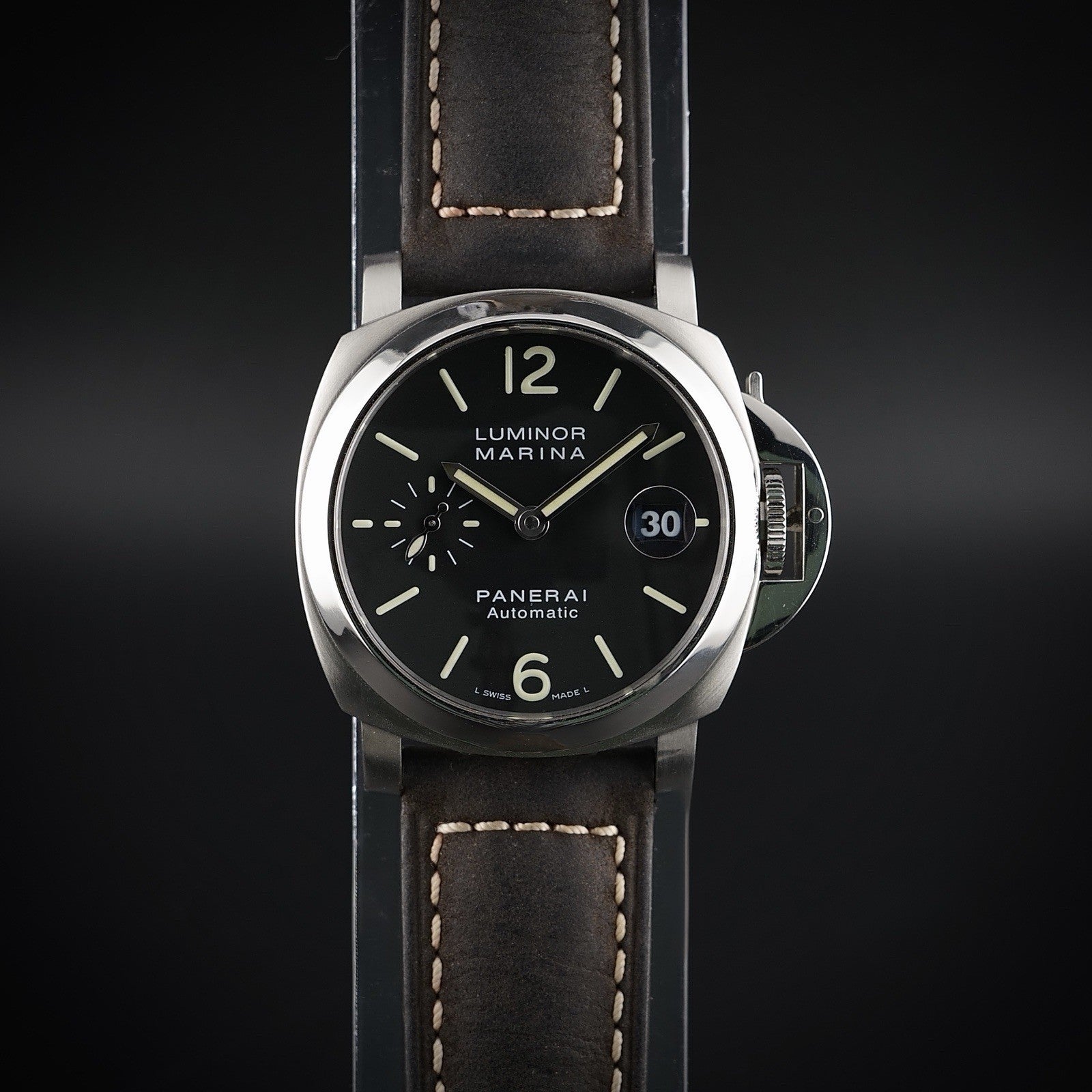 Panerai Luminor Marina 40mm - PAM00048 - Three OEM Straps, Date, Seconds & More