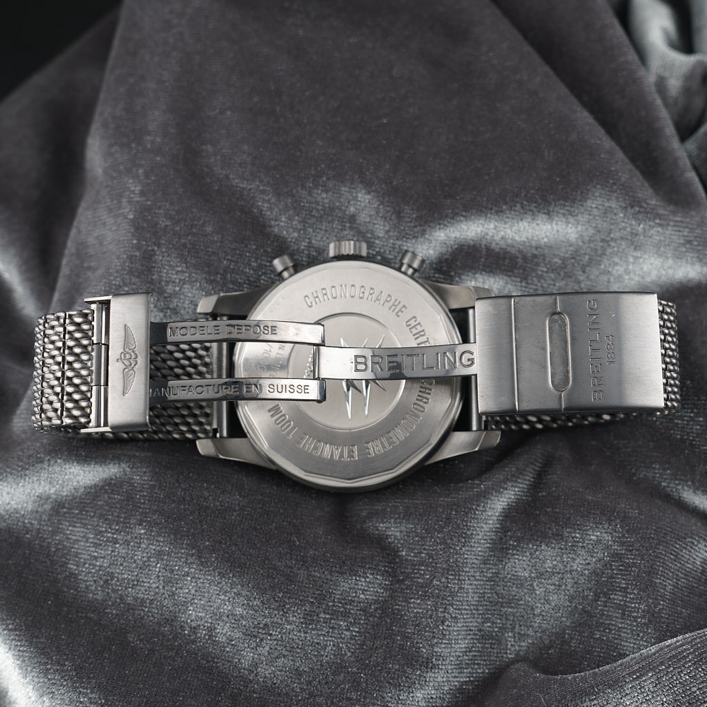 Breitling Transocean Unitime Pilot Blacksteel 46mm World Time - LIMITED to 1000