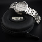 Cartier Pasha 40mm Automatic 2790 White Dial Steel Date Men’s Watch Box Bracelet