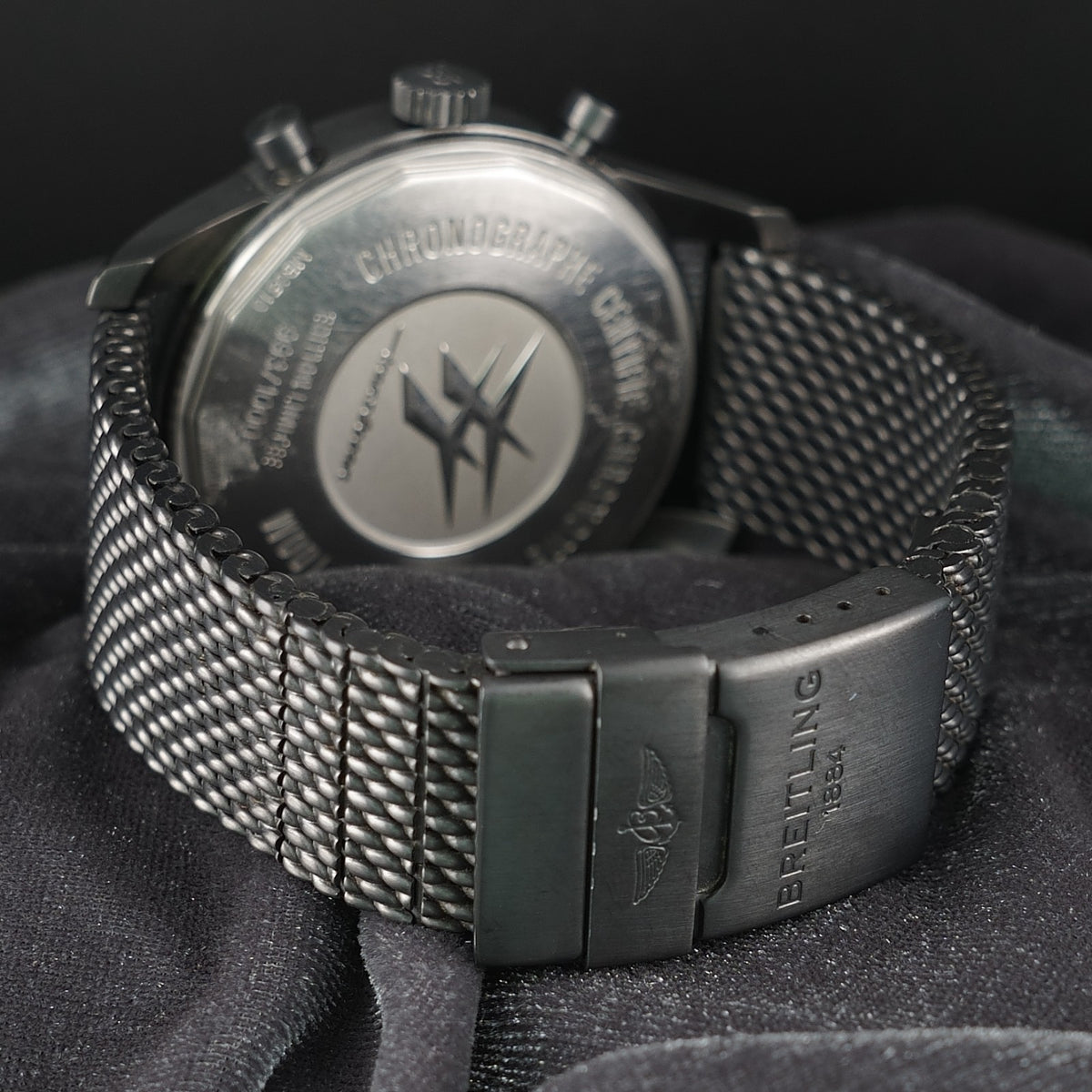Breitling Transocean Unitime Pilot Blacksteel 46mm World Time - LIMITED to 1000